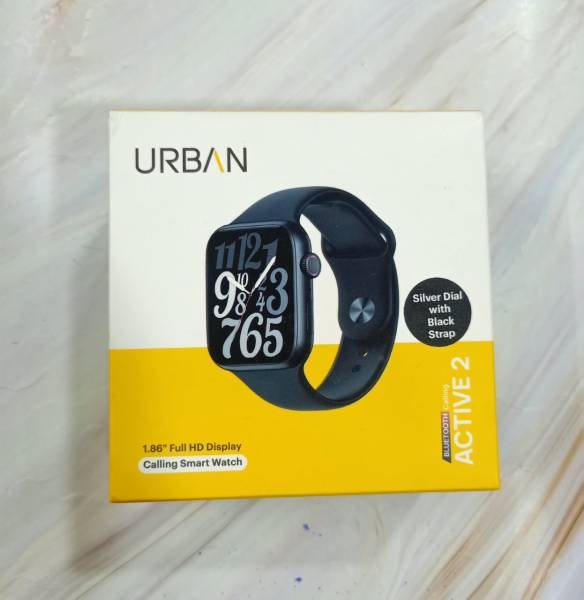Brand New Sealed URBAN Active 2 Smart Watch Silver Dial With Black Strap Hover